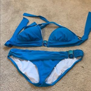 2 Bamboo brand blue bikini size L/XL